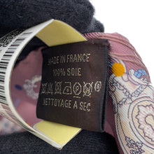 Load image into Gallery viewer, HERMES Twilly Les Cles a Pois Marron glacé/Gripère Silk100%
