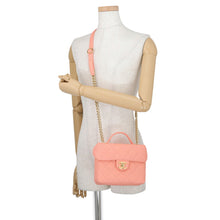 将图像加载到图库查看器中，CHANEL Matelasse Vanity Bag 2-Way Shoulder Bag salmon pinkAS3729 Caviar Leather Size Small
