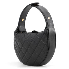 Load image into Gallery viewer, CHANEL Matelasse Round Handbag BlackAP3467-B13649-94305 Caviar Leather Size Mini
