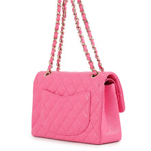 将图像加载到图库查看器中，CHANEL Matelasse W Flap ChainShoulder Bag PinkA01113 Caviar Leather Size 23
