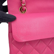 将图像加载到图库查看器中，CHANEL Matelasse W Flap ChainShoulder Bag PinkA01113 Caviar Leather Size 23
