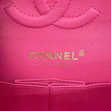 将图像加载到图库查看器中，CHANEL Matelasse W Flap ChainShoulder Bag PinkA01113 Caviar Leather Size 23
