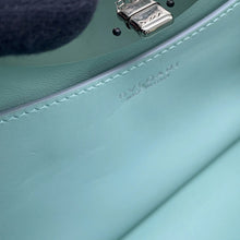 将图像加载到图库查看器中，BVLGARI Roma 2WAYHandbag Light Blue Leather Size Small
