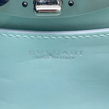 将图像加载到图库查看器中，BVLGARI Roma 2WAYHandbag Light Blue Leather Size Small

