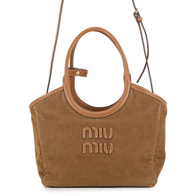 Load image into Gallery viewer, MIUMIU Ivy 2-way Bag Camel5BG286_2F81_F0401 Corduroy Leather
