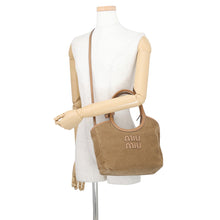 Load image into Gallery viewer, MIUMIU Ivy 2-way Bag Camel5BG286_2F81_F0401 Corduroy Leather
