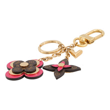 Load image into Gallery viewer, LOUIS VUITTON Blooming Flower BB Keychain Gold/PinkM63084 Metal Monogram Size BB
