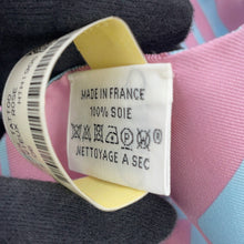 将图像加载到图库查看器中，HERMES Twilly Coupes Tattoo Ciel/Villerose Silk100%
