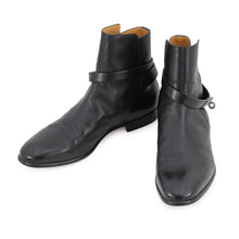 Load image into Gallery viewer, HERMES Short Boots Fortune BlackH222979ZH Calf Leather Size 41
