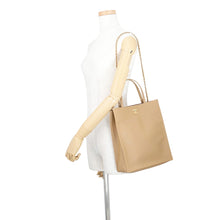 将图像加载到图库查看器中，CHANEL Small Shopping Tote Bag Dark BeigeAS6452 Calf Leather
