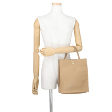 将图像加载到图库查看器中，CHANEL Small Shopping Tote Bag Dark BeigeAS6452 Calf Leather
