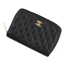 Load image into Gallery viewer, CHANEL Matelasse CC LogoCoin purse BlackAP5378 Lambskin
