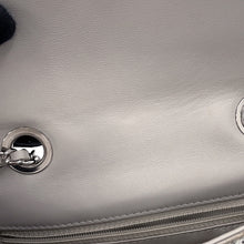 Load image into Gallery viewer, CHANEL Single flap double chain bag SilverA01163 Sequins Leather Size 20
