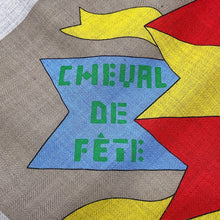 Load image into Gallery viewer, HERMES Giant Square Cheval de Fete Size 140 Gris Cine/Vert/Jaune Cashmere70% Silk30%
