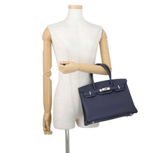 将图像加载到图库查看器中，HERMES Birkin Blue Nuit Togo Leather Size 30
