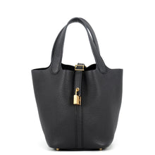 Load image into Gallery viewer, HERMES Picotin Lock Black Taurillon Clemence Size PM

