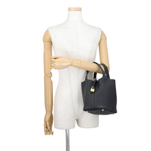 Load image into Gallery viewer, HERMES Picotin Lock Black Taurillon Clemence Size PM

