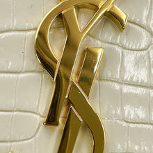 将图像加载到图库查看器中，SAINT LAURENT PARIS Kate Chain Shoulder Bag White354119DND0J9207 Embossed Leather Size Medium
