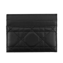 Load image into Gallery viewer, Dior Lady Dior Freesia Cannage Card Holder BlackS2604OUQA_M900 Lambskin
