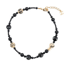 Load image into Gallery viewer, CHANEL CC Logo Pearl Necklace Black/IvoryABH692-B25240-UB742 Faux Pearl Gold Plated
