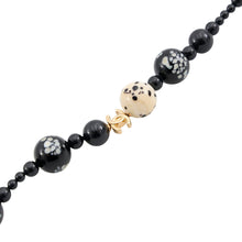 Load image into Gallery viewer, CHANEL CC Logo Pearl Necklace Black/IvoryABH692-B25240-UB742 Faux Pearl Gold Plated
