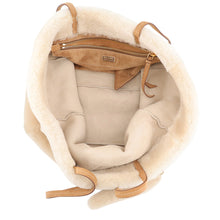 Load image into Gallery viewer, PRADA Shearling Tote Bag Beige1BG597 Shearling suede
