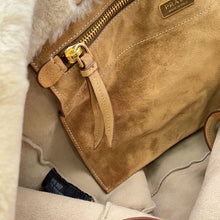 Load image into Gallery viewer, PRADA Shearling Tote Bag Beige1BG597 Shearling suede
