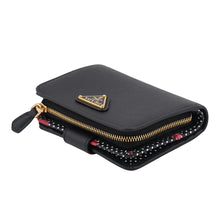 Load image into Gallery viewer, PRADA Compact wallet with lip motif Black1ML018_2IGZ_F0002 Saffiano LeatherLeather
