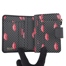 Load image into Gallery viewer, PRADA Compact wallet with lip motif Black1ML018_2IGZ_F0002 Saffiano LeatherLeather
