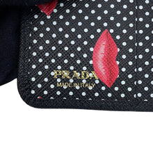 Load image into Gallery viewer, PRADA Compact wallet with lip motif Black1ML018_2IGZ_F0002 Saffiano LeatherLeather
