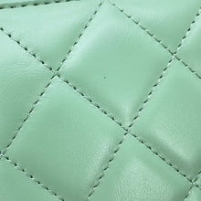 Load image into Gallery viewer, CHANEL Top-handle vanity case Light Green/Pink Lambskin Size Small
