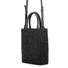 Load image into Gallery viewer, LOEWE Standard A5 2-Way Bag Natural/BlackA563S30X09 Raffia Leather
