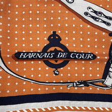 将图像加载到图库查看器中，HERMES Carre Géant Court Harness Bandana Harnais De Cour Bandana Size 140 Noisette/Gripelle Cashmere70% Silk30%
