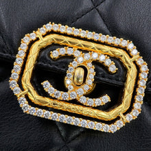 Load image into Gallery viewer, CHANEL Matelasse Flap Bag BlackAS3720-B10058-94305 Lambskin Rhinestone Size Mini
