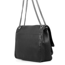 将图像加载到图库查看器中，SAINT LAURENT PARIS Niki ChainShoulder Black803777AACIA1000 Leather Size Large
