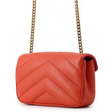 Load image into Gallery viewer, SAINT LAURENT PARIS Loulou Toy Chain Shoulder Bag Orange821749 Lambskin Size Mini
