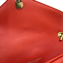 Load image into Gallery viewer, SAINT LAURENT PARIS Loulou Toy Chain Shoulder Bag Orange821749 Lambskin Size Mini
