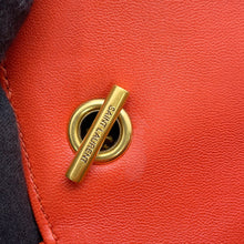 Load image into Gallery viewer, SAINT LAURENT PARIS Loulou Toy Chain Shoulder Bag Orange821749 Lambskin Size Mini
