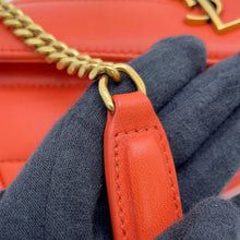 Load image into Gallery viewer, SAINT LAURENT PARIS Loulou Toy Chain Shoulder Bag Orange821749 Lambskin Size Mini
