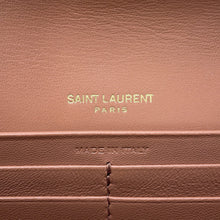 将图像加载到图库查看器中，SAINT LAURENT PARIS Cassandra Wallet Barely Pink372264 Leather
