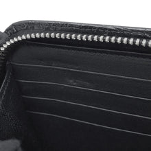 将图像加载到图库查看器中，SAINT LAURENT PARIS Full Zip Wallet Black534290 Embossed Leather
