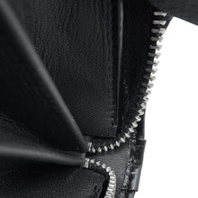 将图像加载到图库查看器中，SAINT LAURENT PARIS Full Zip Wallet Black534290 Embossed Leather
