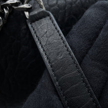 将图像加载到图库查看器中，SAINT LAURENT PARIS Niki ChainShoulder Black803777 Leather Size Large
