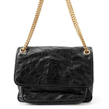 Load image into Gallery viewer, SAINT LAURENT PARIS Niki ChainShoulder Bag Black633158 Vintage Leather Size Medium
