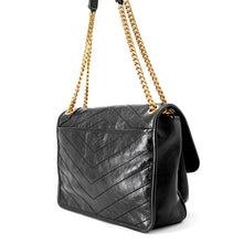 Load image into Gallery viewer, SAINT LAURENT PARIS Niki ChainShoulder Bag Black633158 Vintage Leather Size Medium
