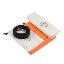 将图像加载到图库查看器中，HERMES Evelyne Long Etoupe/Blue Indigo Taurillon Clemence Size TPM
