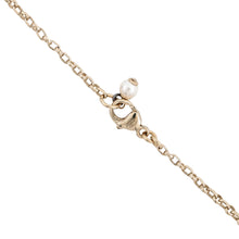 Load image into Gallery viewer, CHANEL CC Logo Pearl Necklace Champagne Gold Metal Rhinestone Faux Pearl

