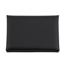 将图像加载到图库查看器中，HERMES Calvi Duo Black Epsom
