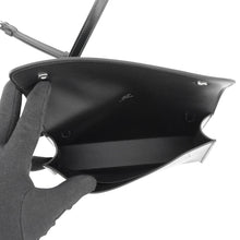 将图像加载到图库查看器中，HERMES Nap To Go Black Box Calf Leather
