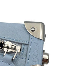 将图像加载到图库查看器中，LOUIS VUITTON side trunk Light Blue Grained Calf Leather Size PM
